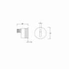 bambu dimension wall recessed les series luminaire interior