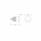 los wall recessed led series spotlight dimension